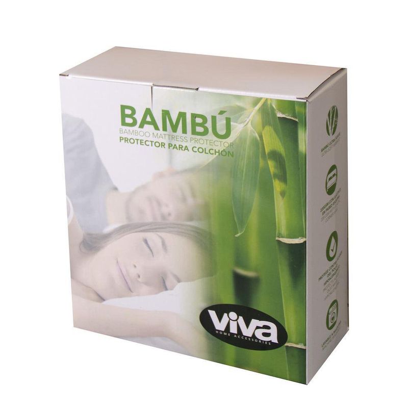 Protector De Colchón Bambú - Viva Varios Tamaños