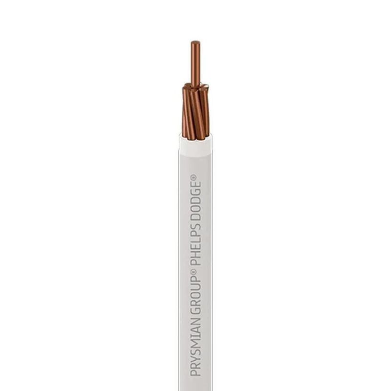 Cable De Cobre Blanco Ecoplus THWN 2 Awg - Phelps Dodge