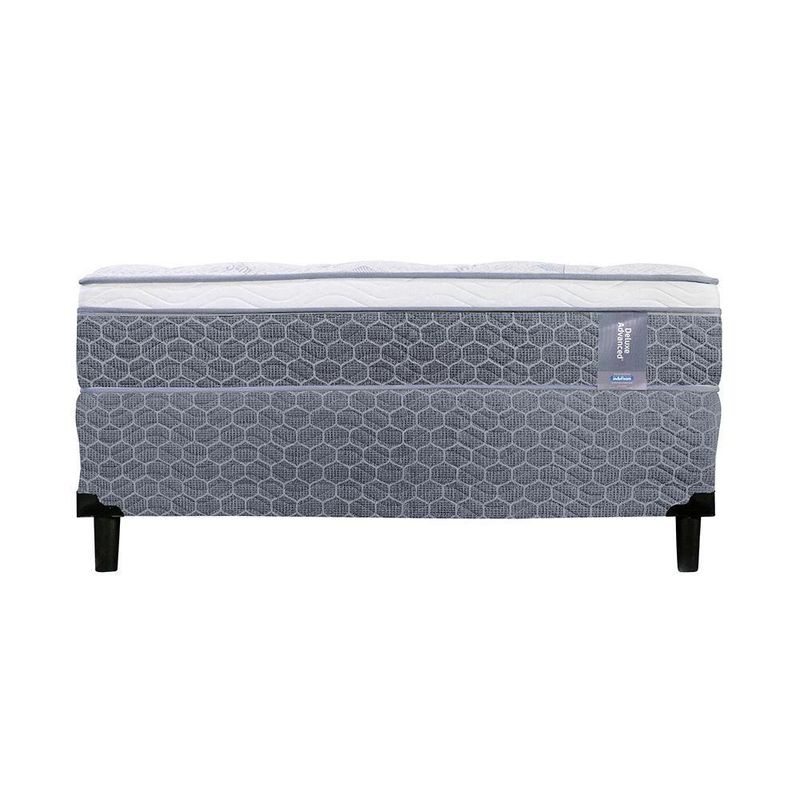 Set De Cama Colchón + Base Deluxe Advance - Indufoam Varios Tamaños