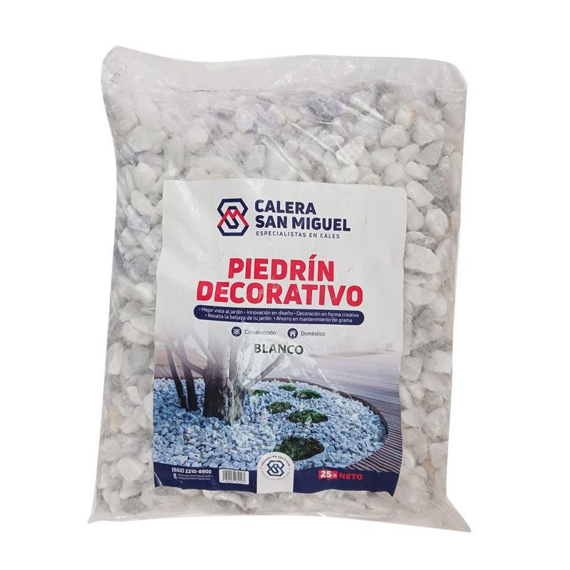 MINELEVEN Piedra blanca natural de 25 kg de piedra blanca para