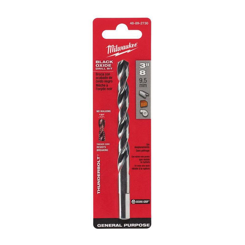 Broca Thunderbolt Metal Madera 3/8 x 3 5/8 Plg - Milwaukee Electric