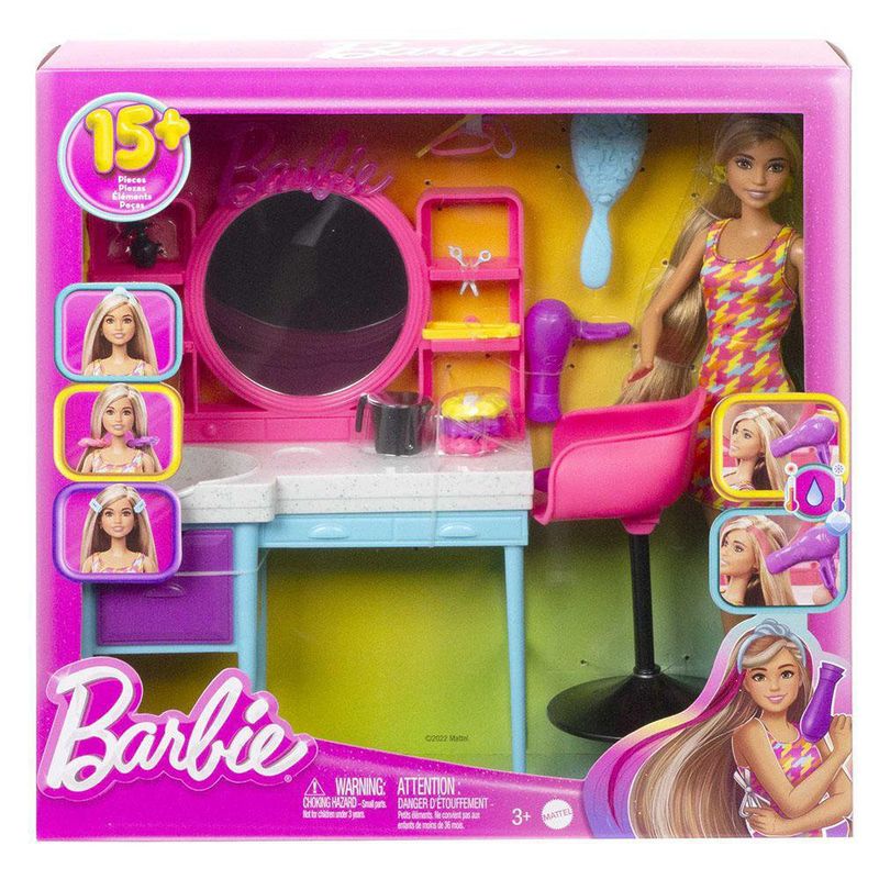 Muñeca Salón De Belleza Con Accesorios - Barbie - Cemaco