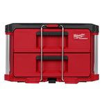 Gabinete Con 2 Cajones Plástico Rojo - Milwaukee Electric