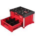 Gabinete Con 2 Cajones Plástico Rojo - Milwaukee Electric