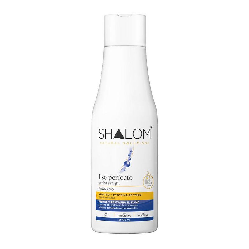 Shampoo Liso Keratina + Trigo 735Ml - Shalom