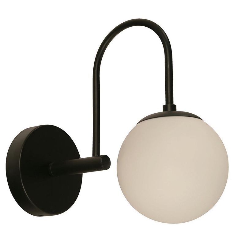 Lámpara Para Pared Negra Y Blanco De 1 Luz - Zlumini