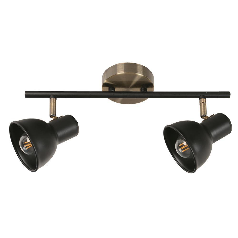 Lámpara Reflectora Para Techo Montepno Negro 2 Luces - Zlumini - Cemaco