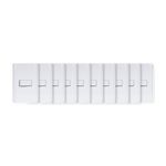 Set De 10 Interruptores Sencillos Blanco - Volteck