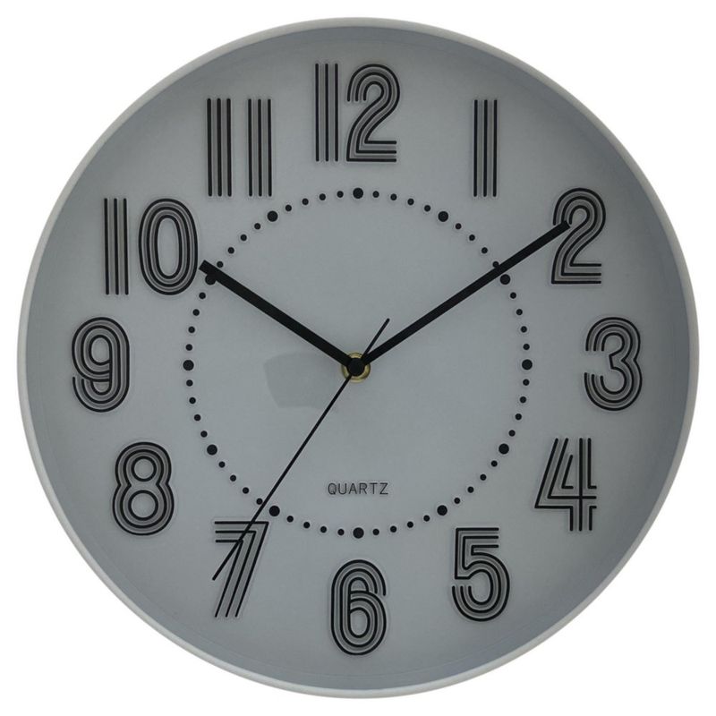 Reloj De Pared Borde Blanco 30.5x4.5x30.5 Cm - Concepts