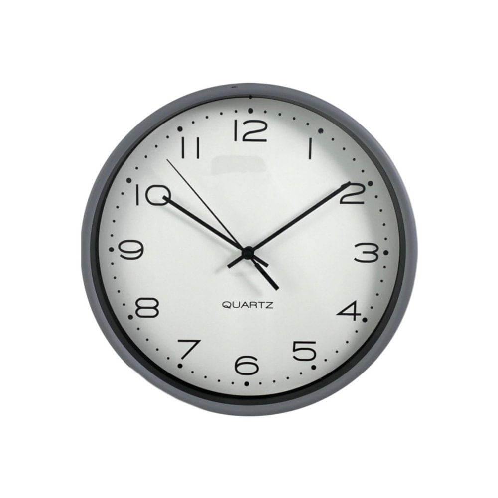 Reloj De Pared A Batería Blanco Y Amarillo 30X30X4 Cm - Concepts - Cemaco