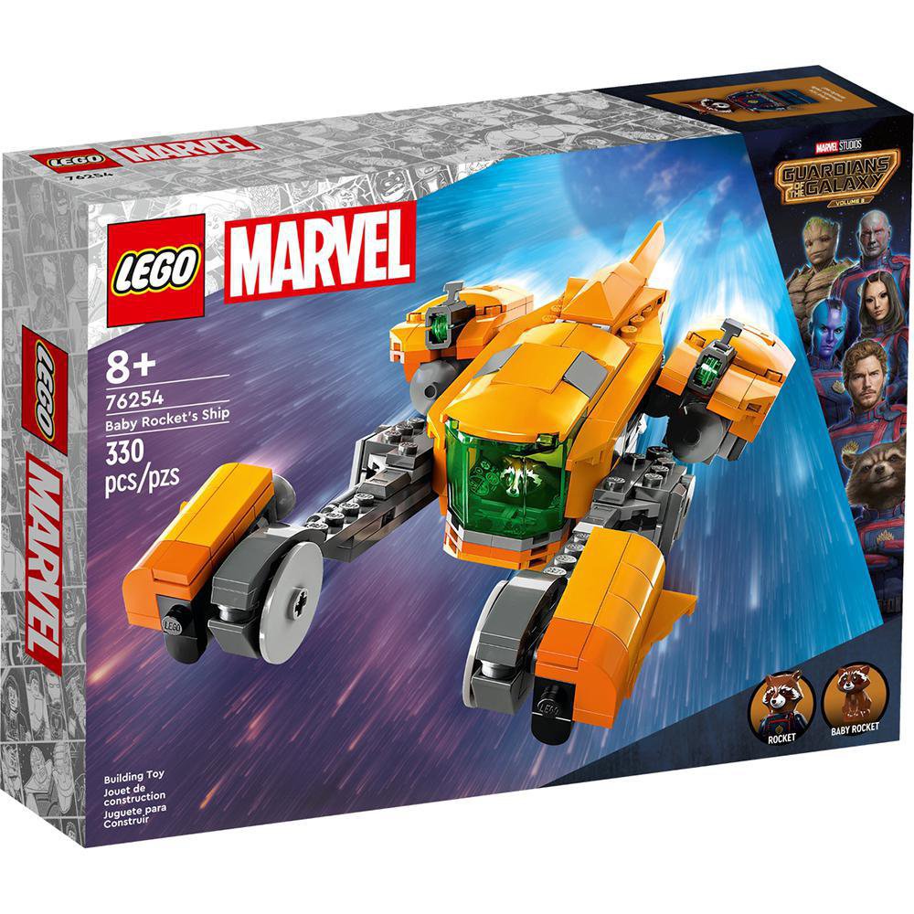 Figura armable Lego Marvel Armadura de Rocket de Avengers con 98 piezas
