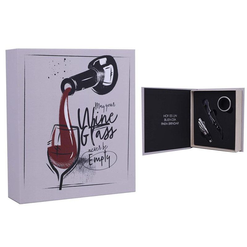 Set Para Bar May Your Wine Glass Never Be Empty 4 Pzas - Concepts