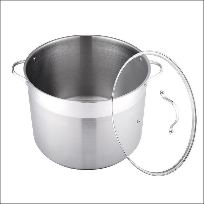 Olla De Acero Inoxidable Satinado 32x24 Cm - Nordika