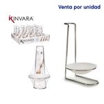 Reposa Cucharas Con Base Metálica Color Blanco