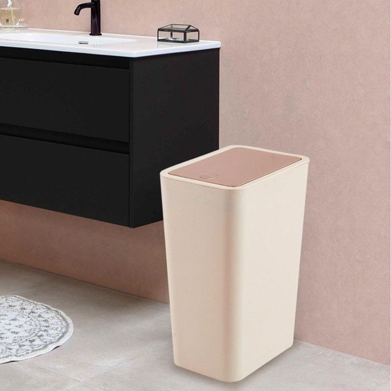 Basurero 8 L Beige Y Café - Viva
