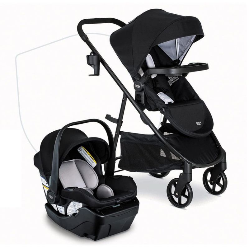 Combo De Carruaje Y Asiento De Auto Willow Brook Baby Negro - Britax