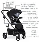 Combo De Carruaje Y Asiento De Auto Willow Brook Baby Negro - Britax