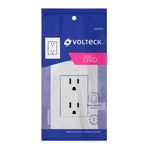 Tomacorriente Toma 5-15R Polarizado Doble Blanco - Volteck