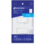 Interruptor Doble Sencillo Blanco 1 Pza - Volteck