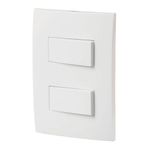Interruptor Doble Sencillo Blanco 1 Pza - Volteck