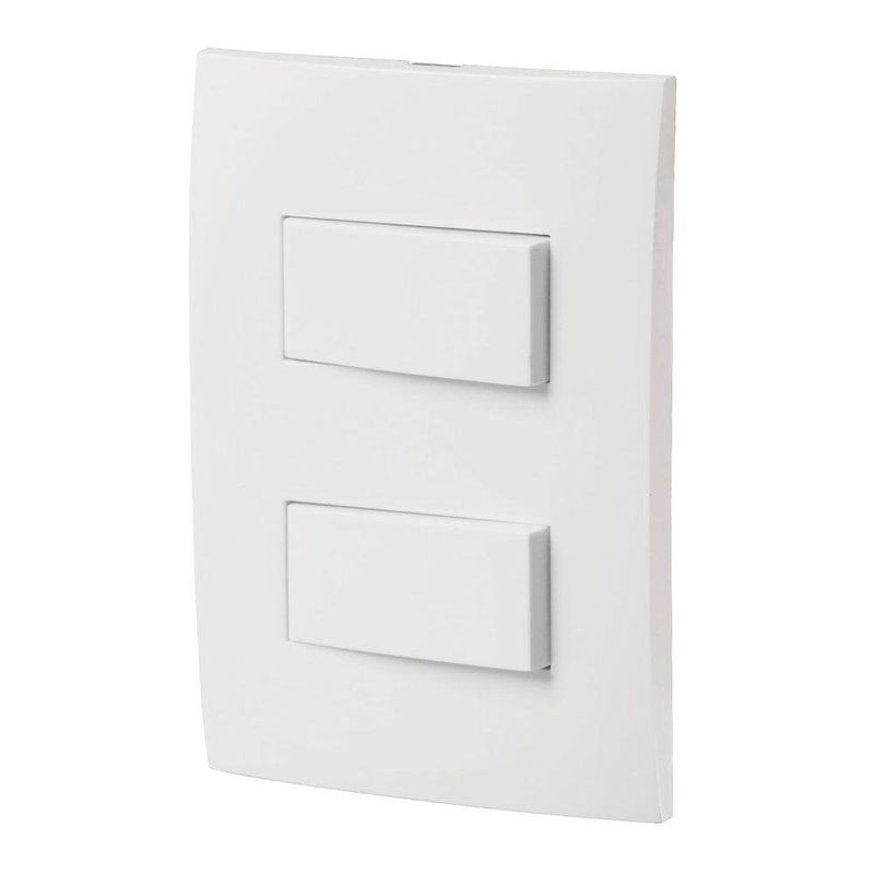 Interruptor Doble Sencillo Blanco 1 Pza - Volteck