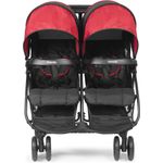 Carruaje Doble Plegable Cloud Plus Negro Y Rojo - Kolcraft