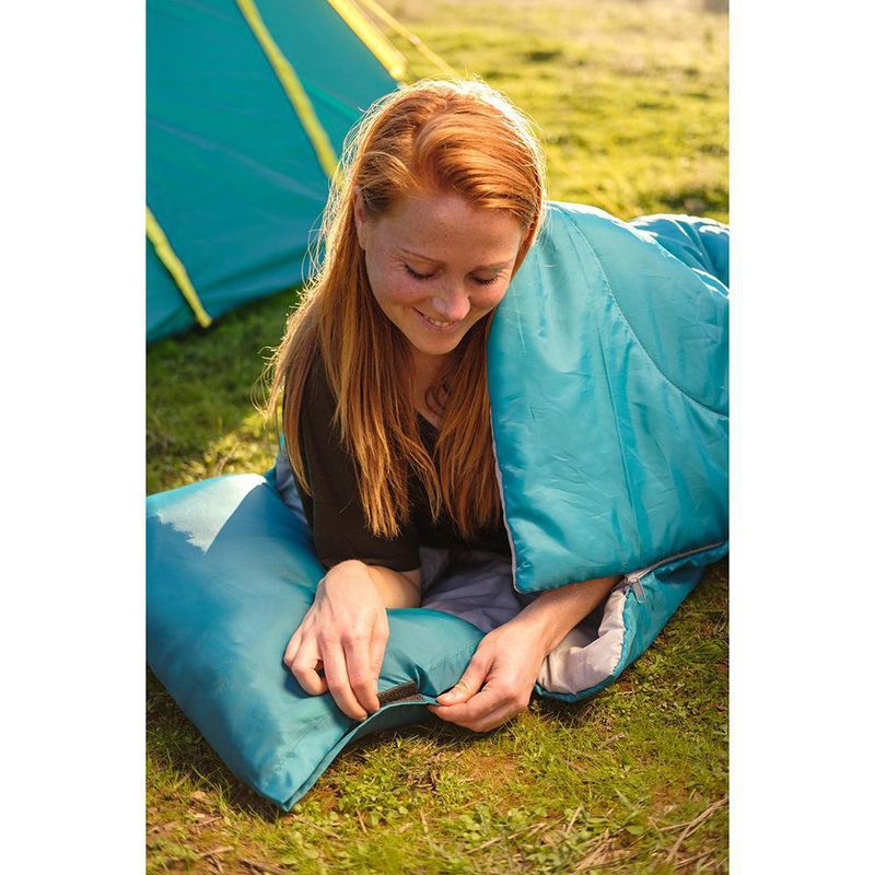 Sleeping Bag Con Almohada Evade 10 Azul Y Gris - Bestway