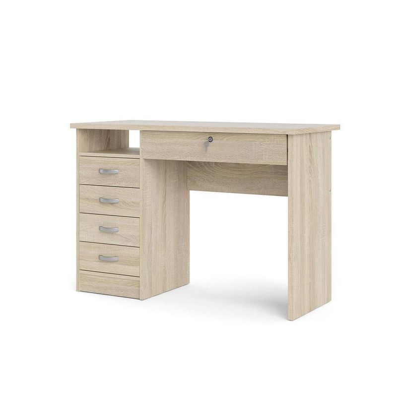 Escritorio-Con-5-Gavetas-Beige-