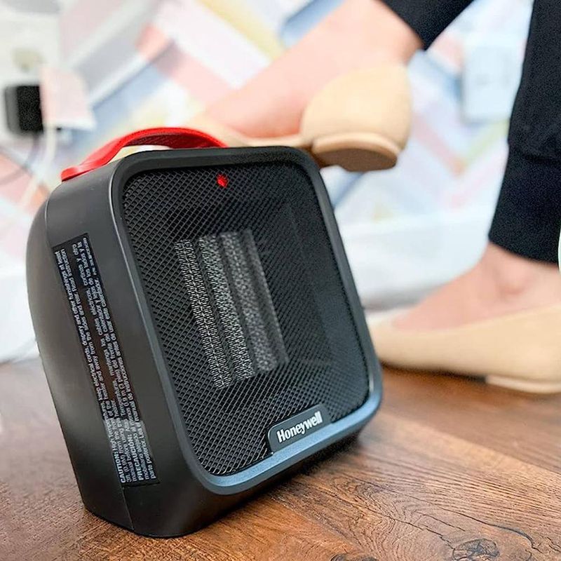 Calefactor Cerámico Retro Negro Cuadrado - Honeywell