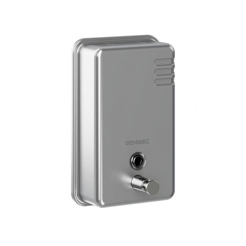 Dispensador De Jabón Vertical De Acero Inoxidable 1100 Ml - Genwec