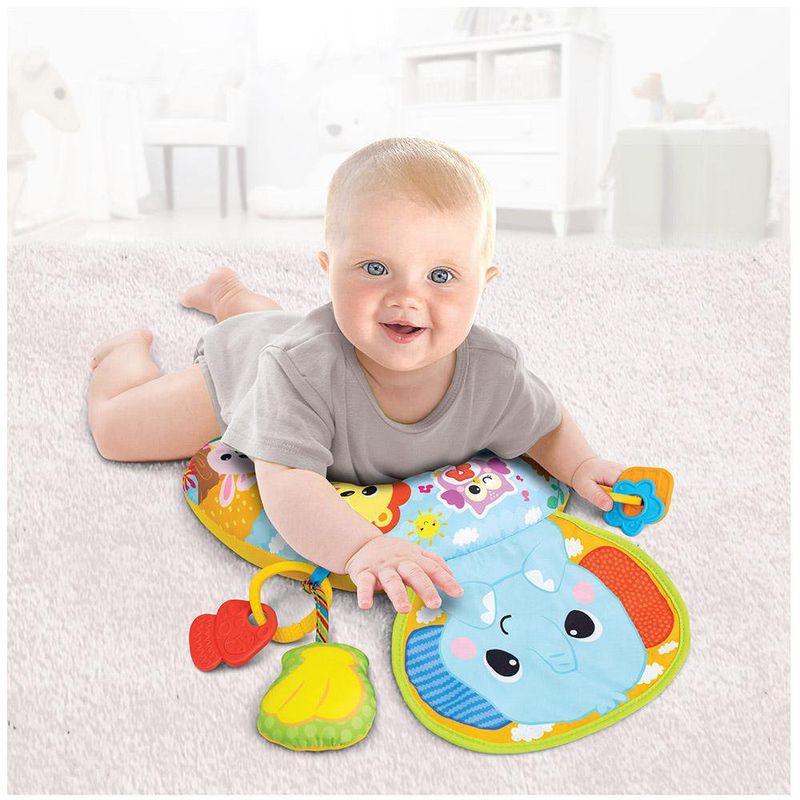 Almohada Interactiva Jungle Fun Tummy Time Elefante - Winfun - Cemaco