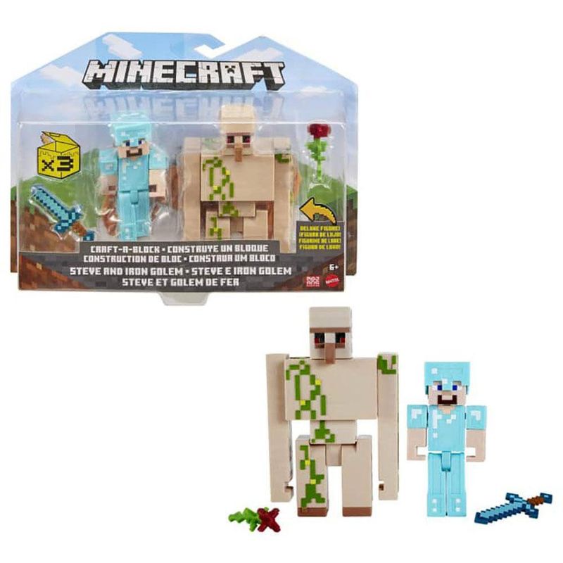 Set De Figura De Acción 2 Pzas Diseños Surtidos - Minecraft