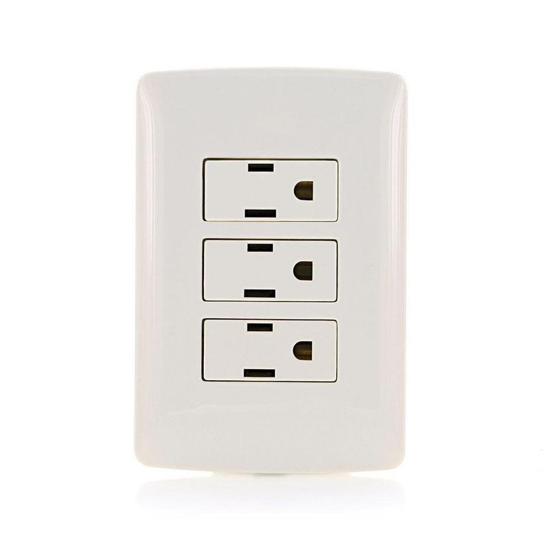 Tomacorriente Toma 5-15R Sencillo Blanco - Volteck