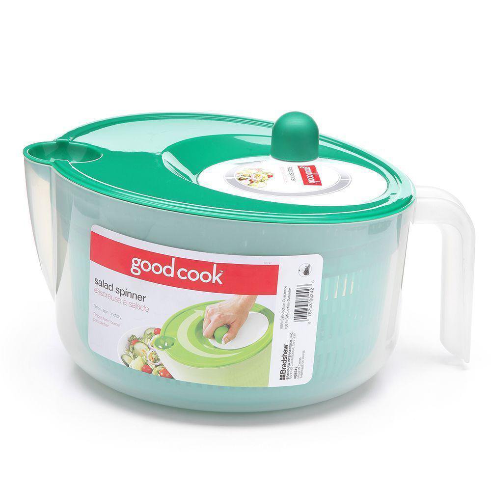 Cook with Color Escurridor de ensalada – Secador de lechuga y productos con  cuenco, colador y sistema de drenaje integrado para ensaladas y productos