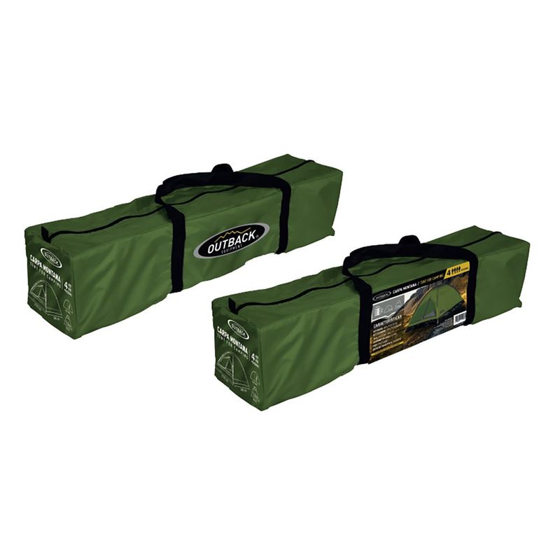 Carpa Para 4 Personas Tipo Iglú Verde - Outback