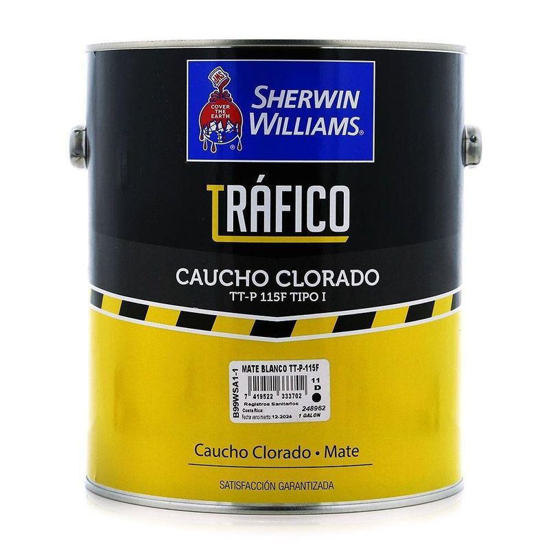 Tráfico Caucho Clorado Mate Blanco