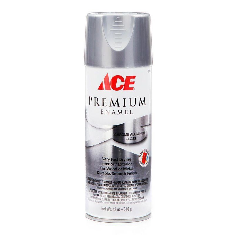 Pintura En Spray Plateado Brillante - Ace