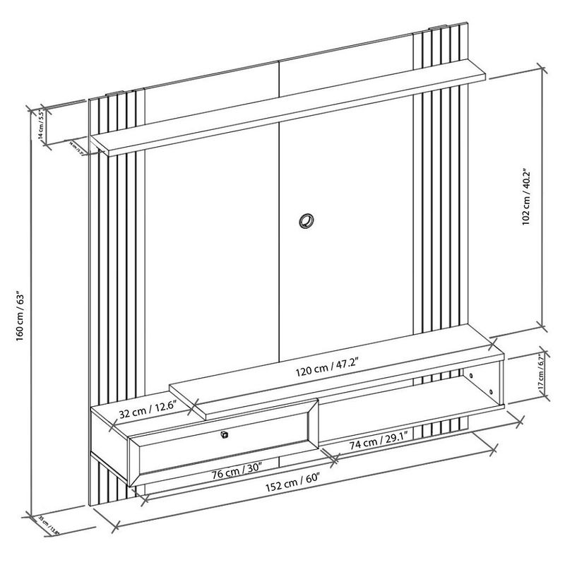 Rack para Televisor Venus 152X35X160 Cm - Z