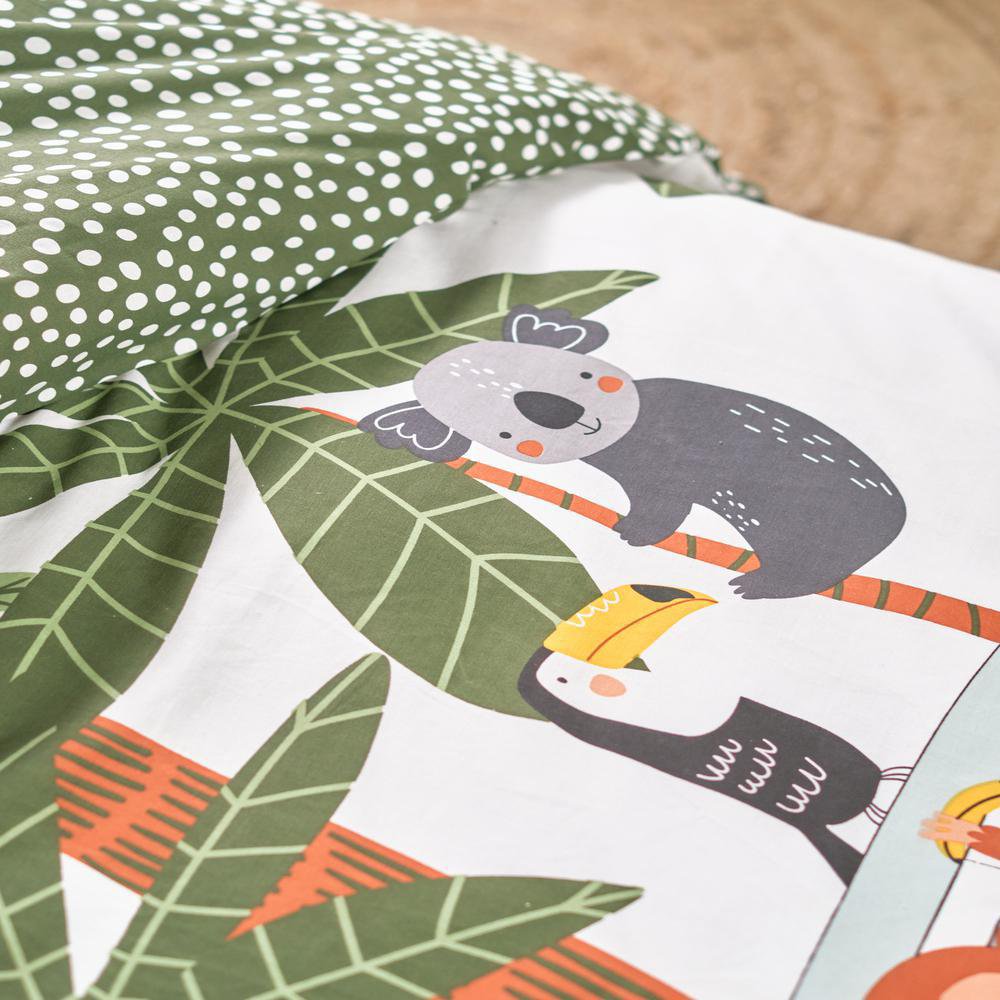 Set De Duvet Diseño Jungla Imperial 2 Pzas Koala Cemaco