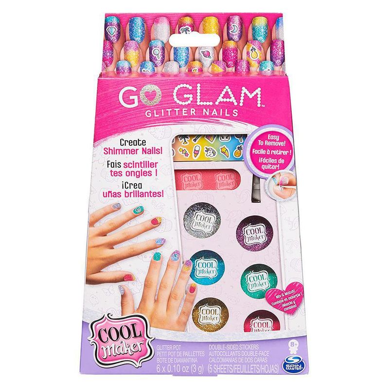 Kit De Uñas Cool Maker Glitter - Go Glam