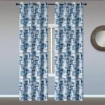 Cortina Tie Dry Bo Azul 140X240 Cm - Viva