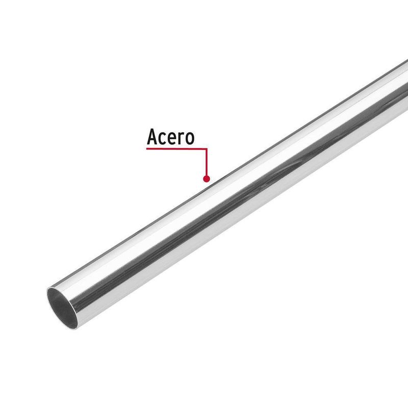 Tubo Para Closet Redondo Cromo 2.4 M - Hermex