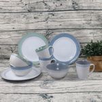 Vajilla Rosmery De Cerámica 12 Pzas - Toscana Varios Colores