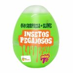 Ovo Sorpresa + Slime Insectos Pegajosos - Doce Brinquedo