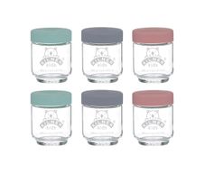 Set de Frascos de Vidrio 190 Ml 6 Pzas