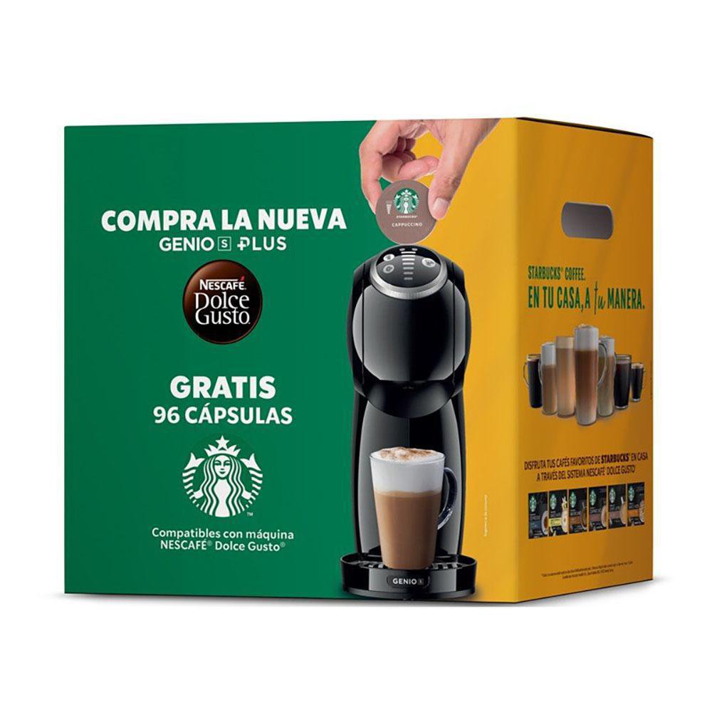 Combo De Máquina De Capuchino Genio S Plus + 8 Cajas De Cápsulas Starbucks  - Nescafé - Cemaco