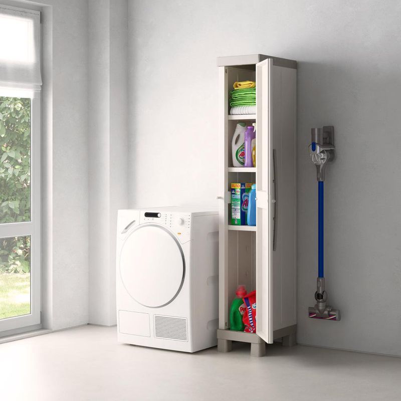 Armario Alto Excellence Polipropileno Beige 45x33x182 Cm - Curver