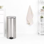 Basurero De Pedal Acero Plateado 30 L - Brabantia