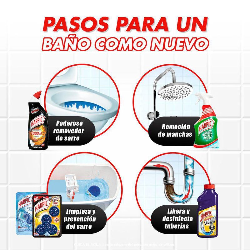 Removedor De Sarro Y Mugre Para Baños De 650 Ml - Harpic