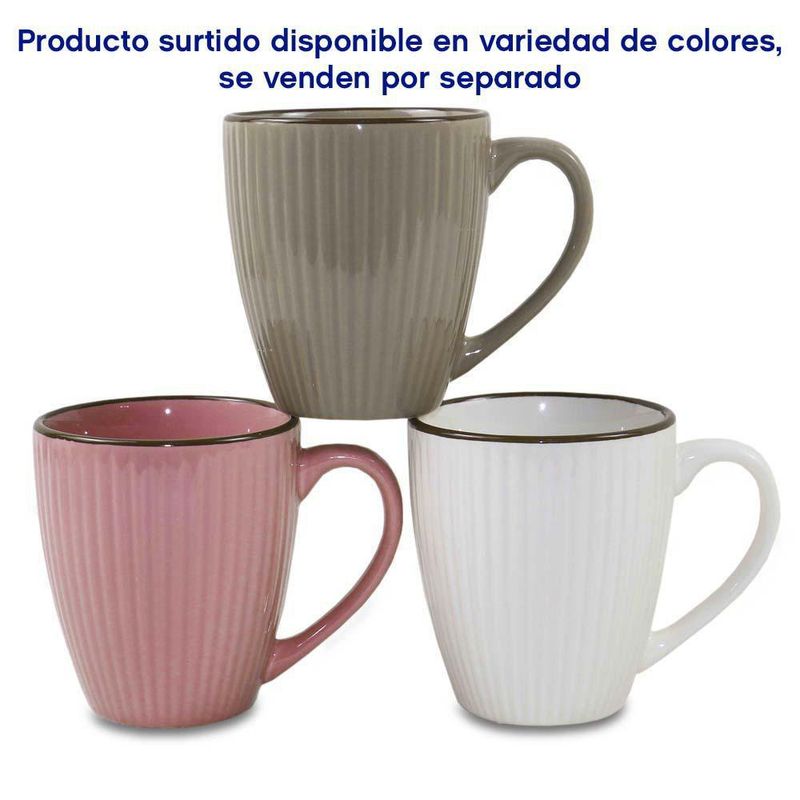 Pocillo Cerámico Pastel 12 Oz Colores Surtidos - Toscana